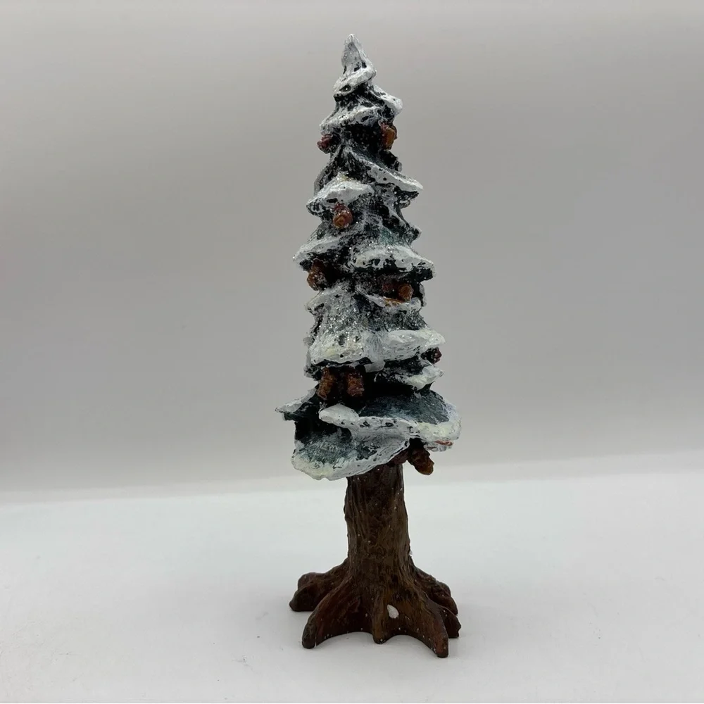 Department‎ 56 1991 Vintage Village Pole Pine Tree 5528-0 8” Cold Cast Porcelain